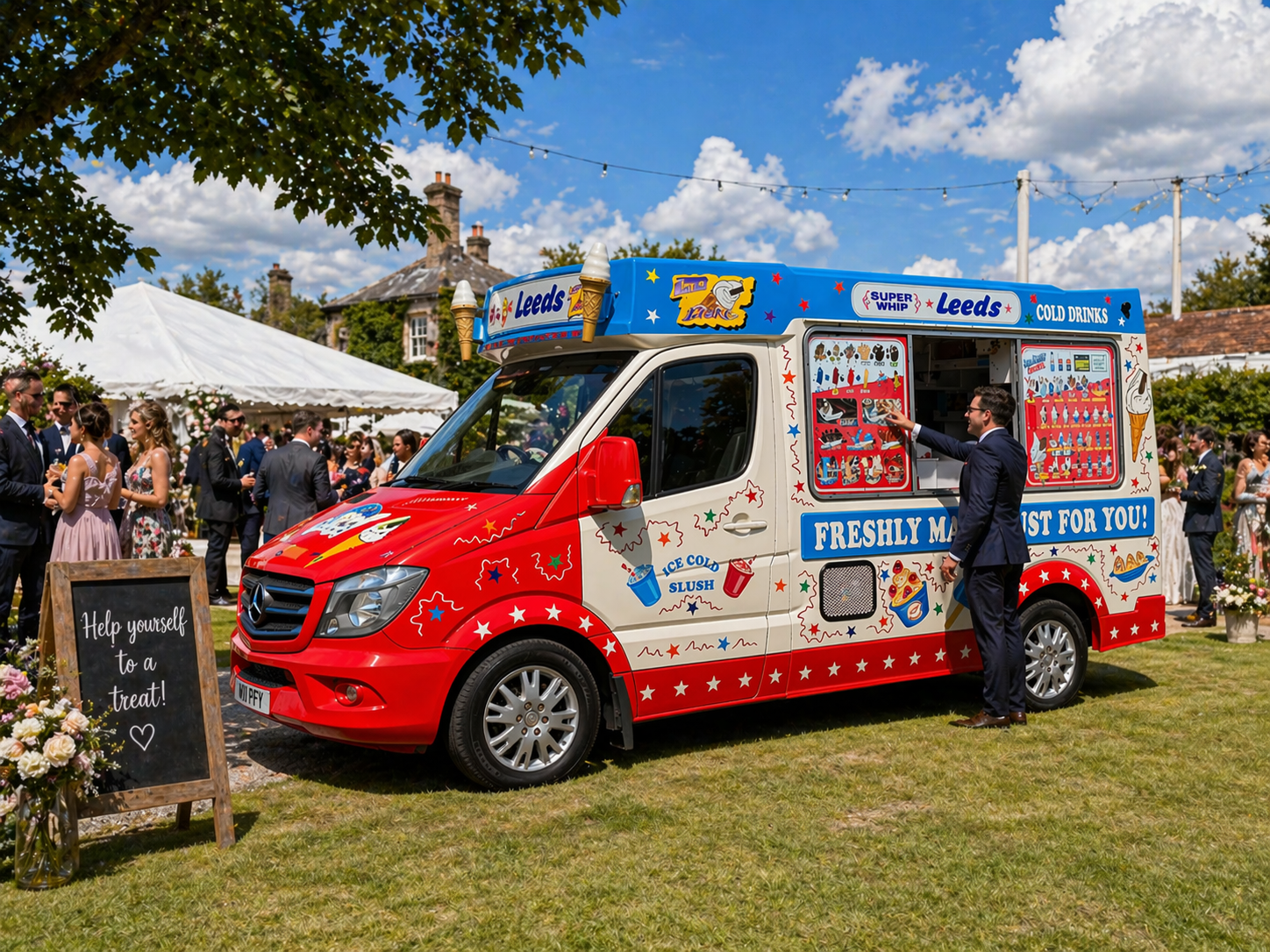 Wedding ice cream van hire Leeds Yorkshire